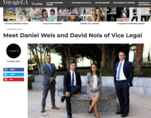 Voyage LA article on Vice Legal