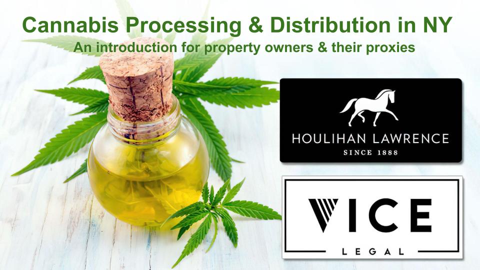 NY Cannabis Processing & Distribution Licensing